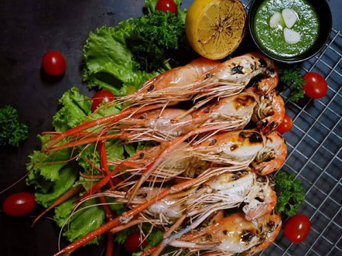 กุ้งเผา